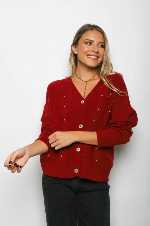 Saco Savina c/Piedra y Boton Brillos GUL805