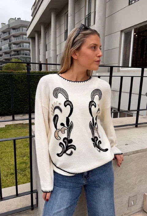 Sweater STEWARD BREMER BORDADO GU405833