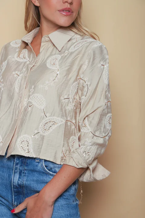 Camisa Bulgara Bordada GUK70133/33013