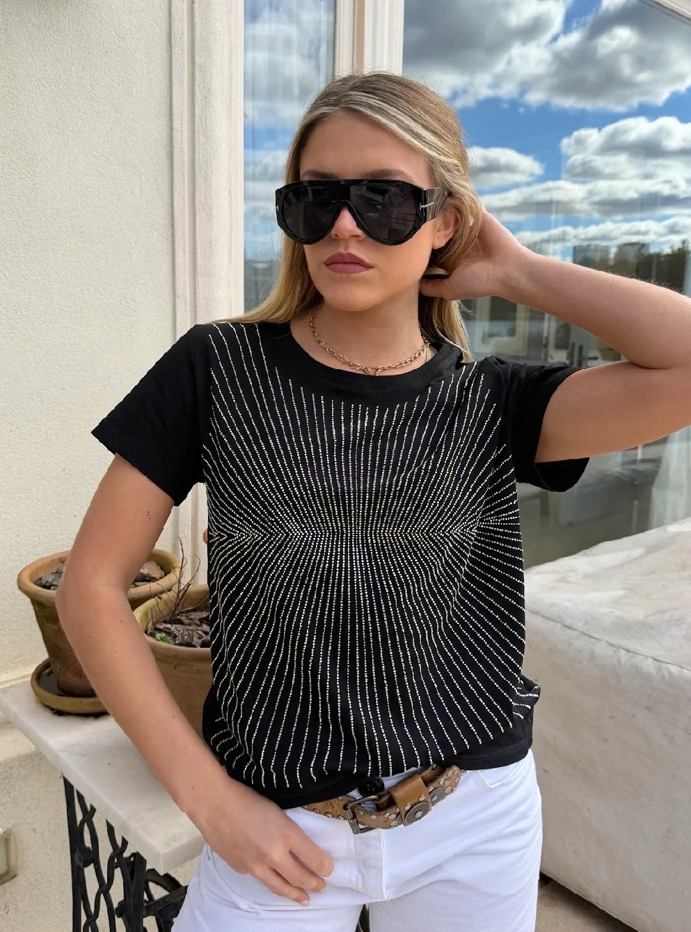 Remera STORM Strass GU9065