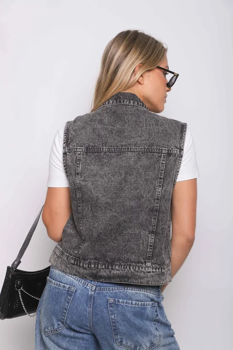 Chaleco Jean LIBI c/ Tachas GUK70102