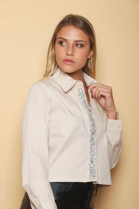 Camisa Bijou con Piedras GUK70059