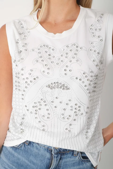 Musculosa AJAX c/strass GUK70125