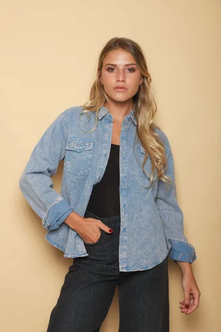 Camisa Jean Nevado C/ Piedras GUK70103 - Vista 5