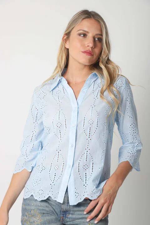 Camisa CARNAVAL Broderie Manga 3/4 GUK4009