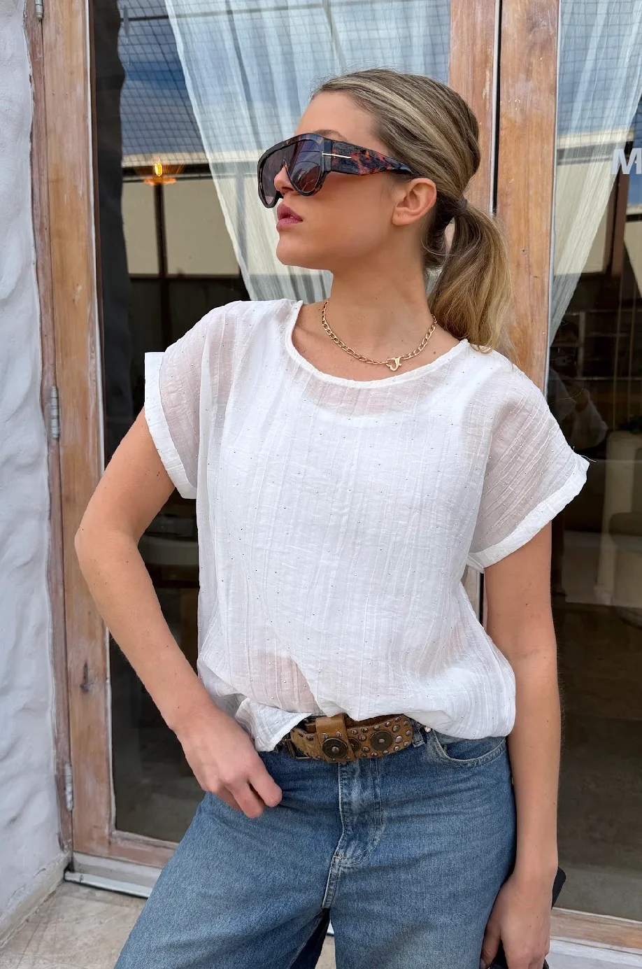 Remera ALICE Premium Bambula con Strass GU6222