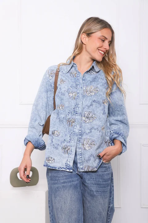 Camisa VINAH Jean Bordada GU278769