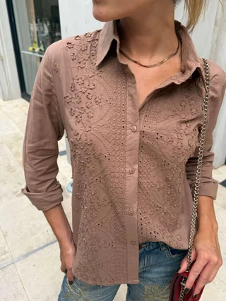 Camisa Debie Broderie GUK4118 - Vista 4