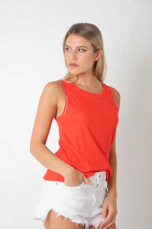 Musculosa DARE Morley Bombe c/ Tachas