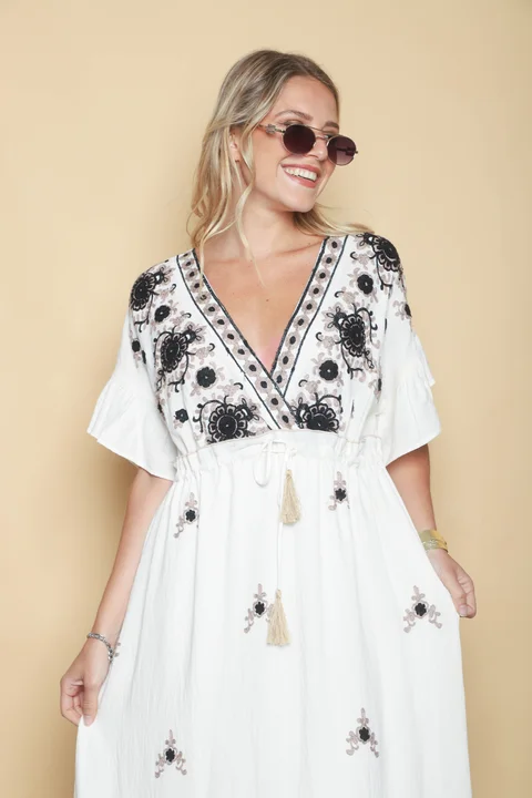 Vestido ZARAGOZA Bordado GU0533