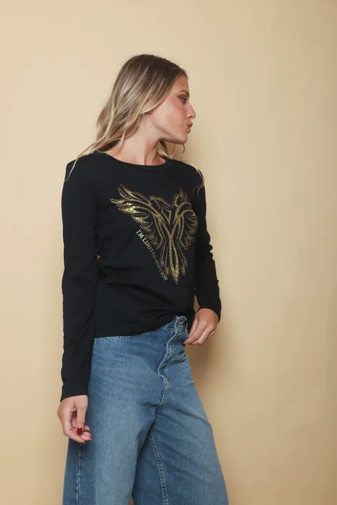 Remera Golden Eagle c/ Strass GUK70057