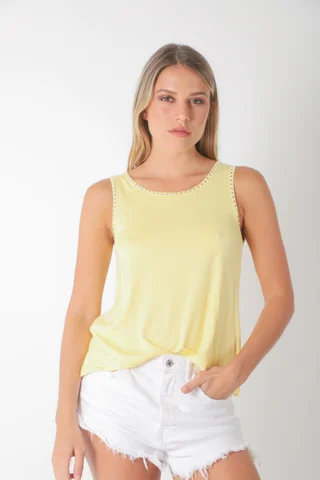 Musculosa POSITANO Modal c/ Tachas Redonda Pequeña - Vista 4