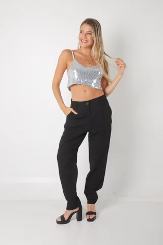 Pantalon Leslie Creppe Sastrero Chupin - Vista 5