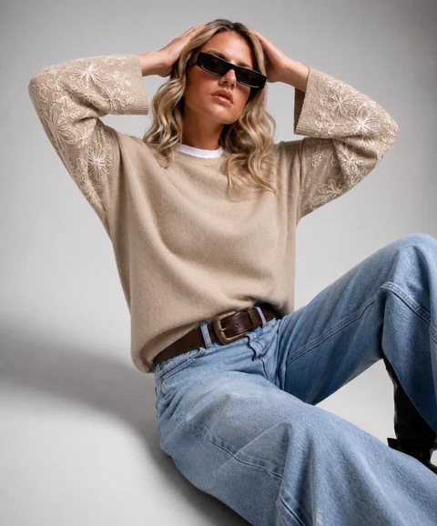 Sweater CLOUD Bordado GU847