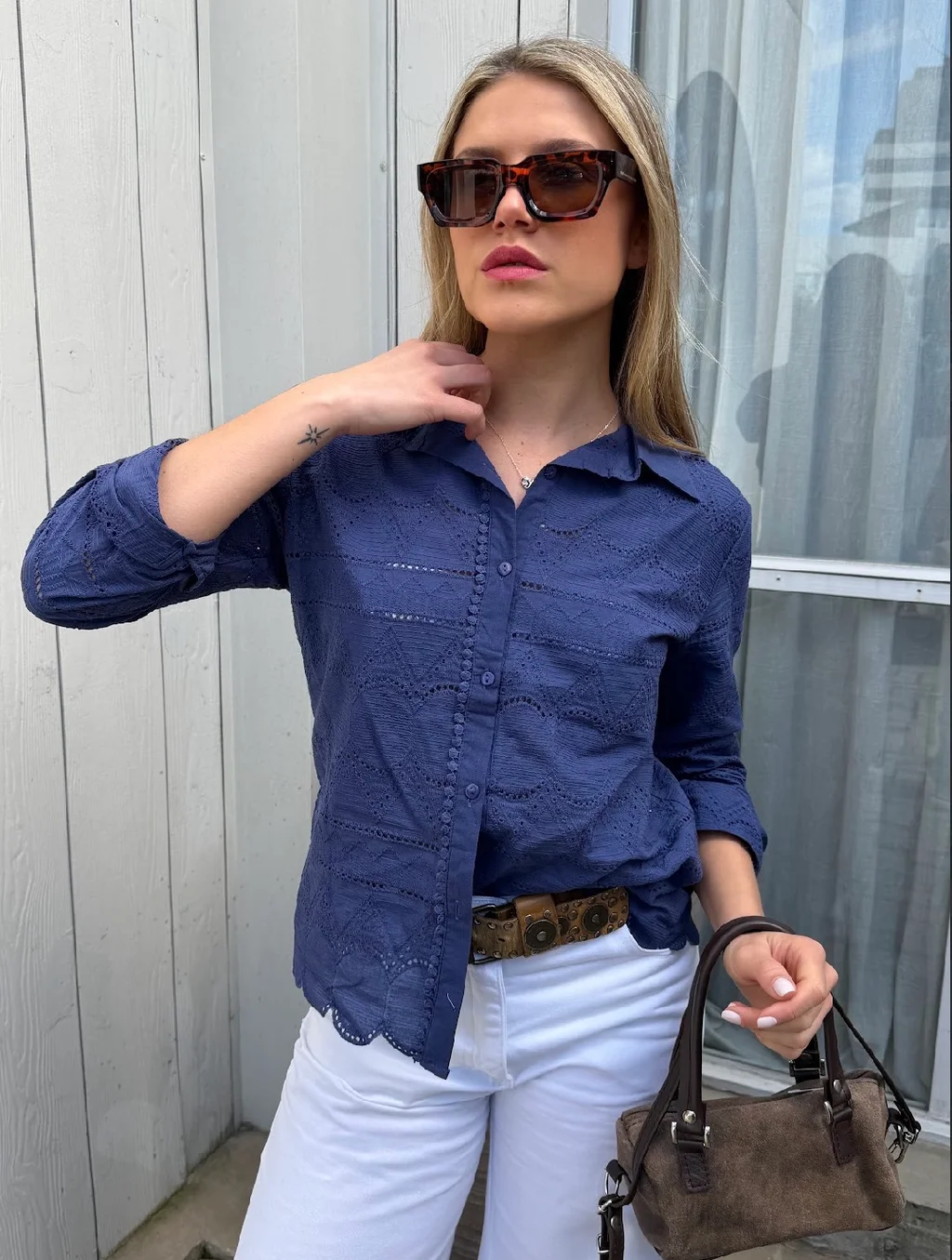 Camisa DARRYL Broderie GUK70287