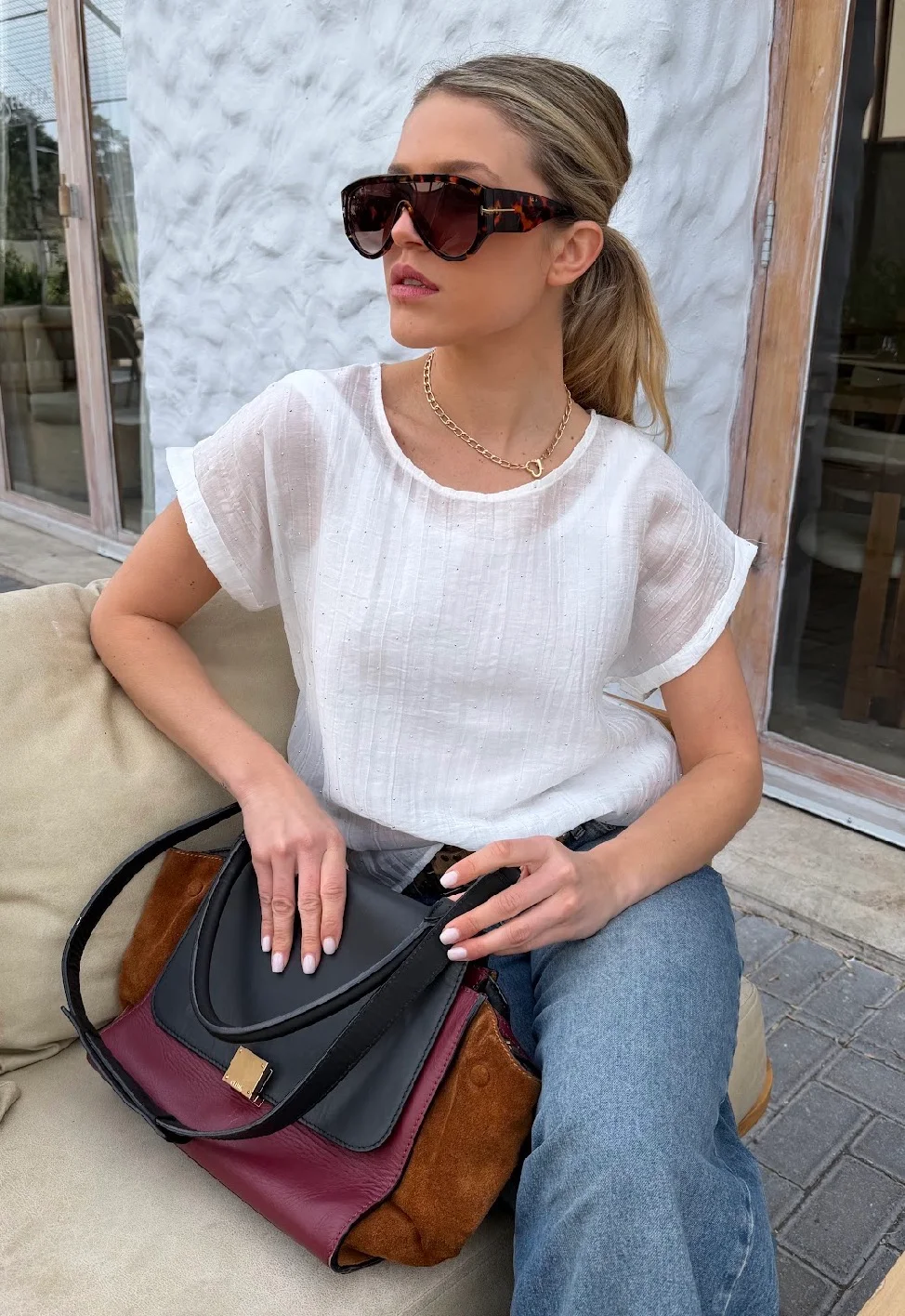 Remera ALICE Premium Bambula con Strass GU6222