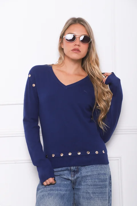 Sweater BURI Bremer Con Botones GU825