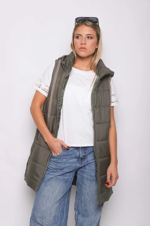 Chaleco Largo Botones ALPES GU98507