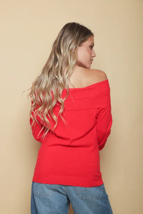 Sweater KITY Bremer Cuello Bote c/ Tira GU665