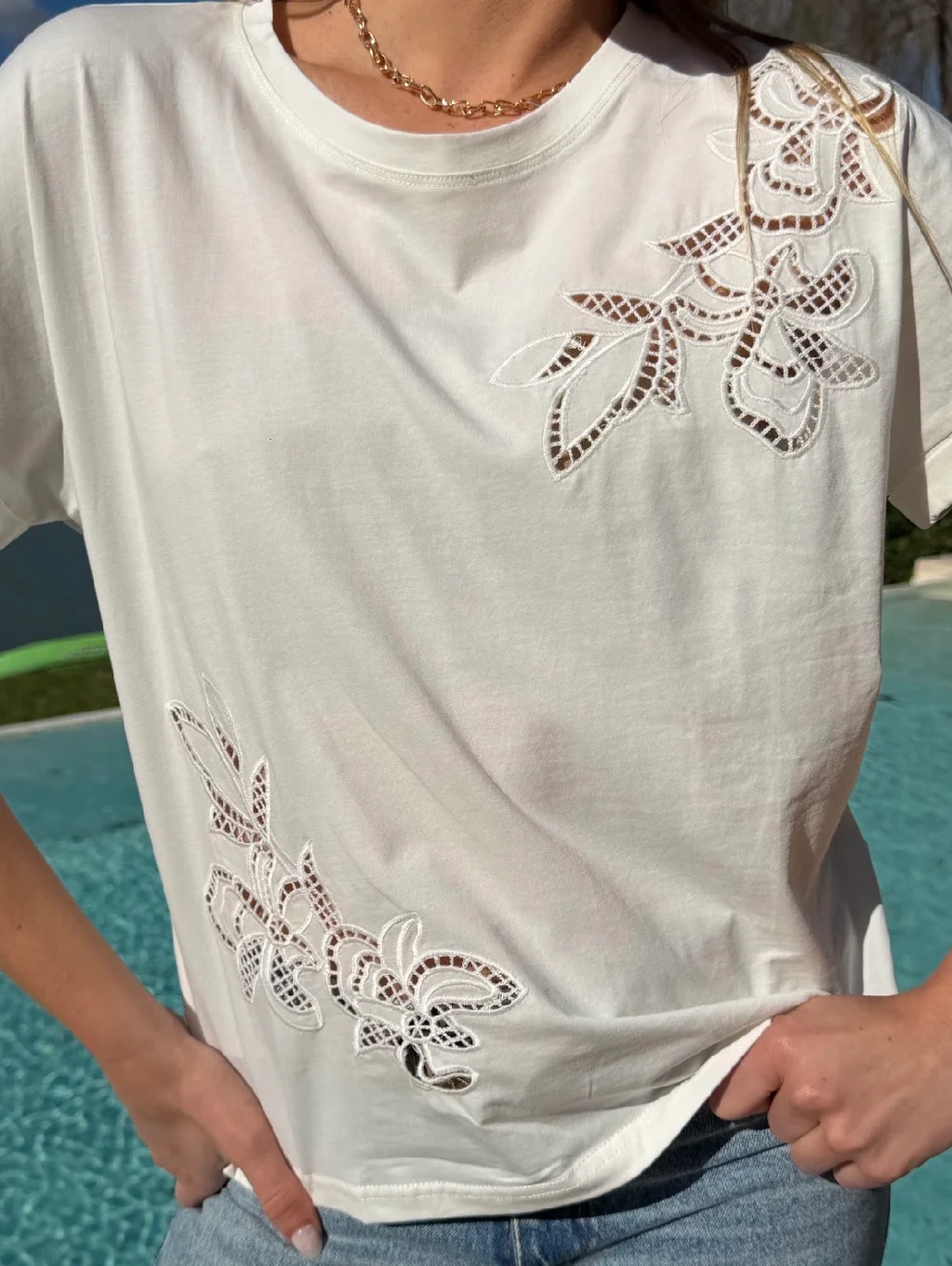 Remera DENCEL Bordada GU10712