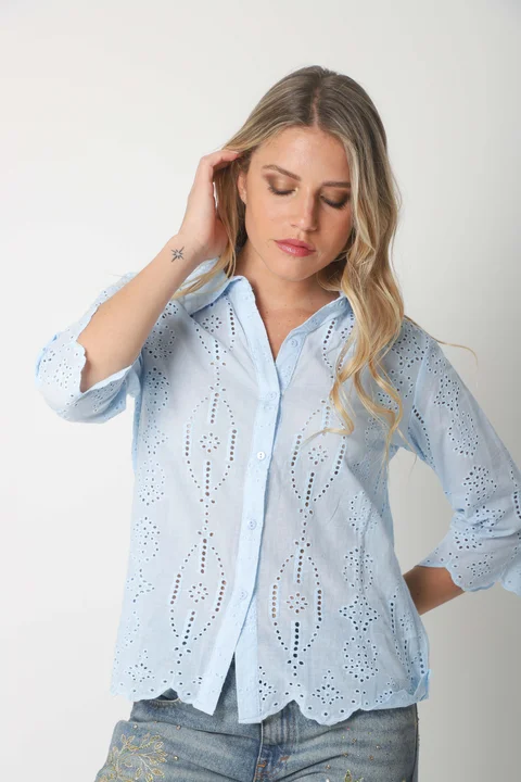 Camisa CARNAVAL Broderie Manga 3/4 GUK4009