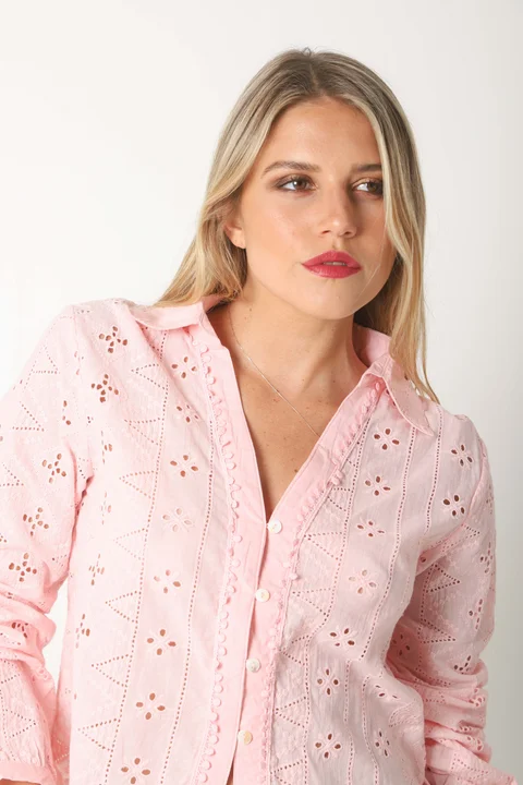 Camisa BULERY Corta Broderie Calada GU70120