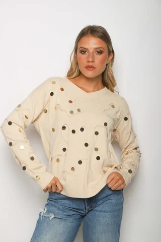 Sweater PELICAN Bremer c/ Bordado y Aplique GUL678 - Vista 3