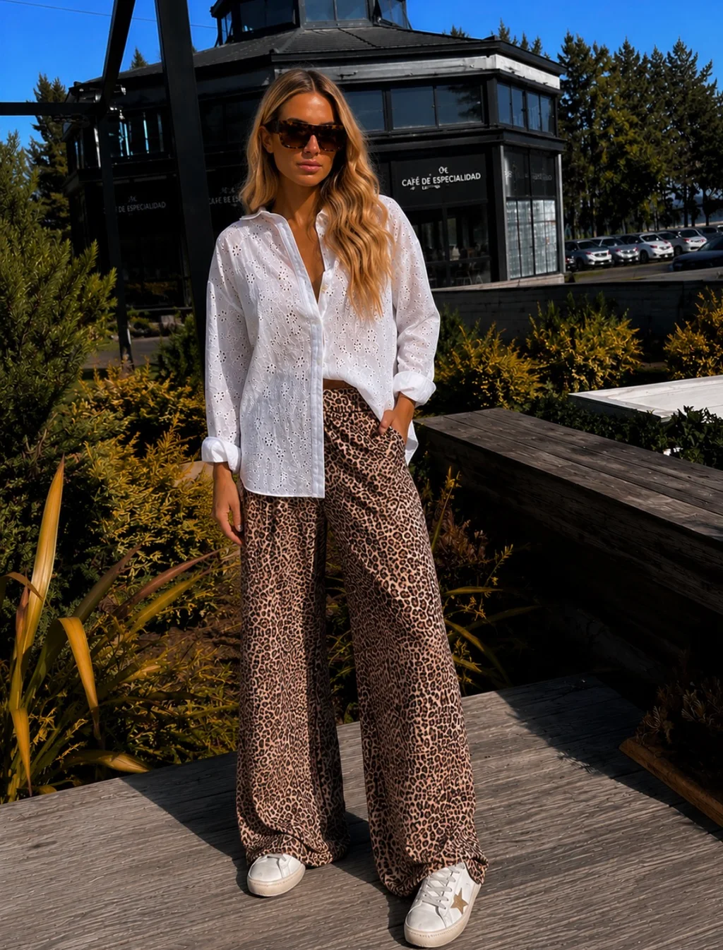 Pantalon Kavanah Modal Print c/ Bolsillos