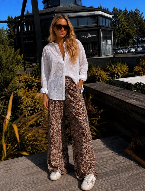 Pantalon Kavanah Modal Print c/ Bolsillos