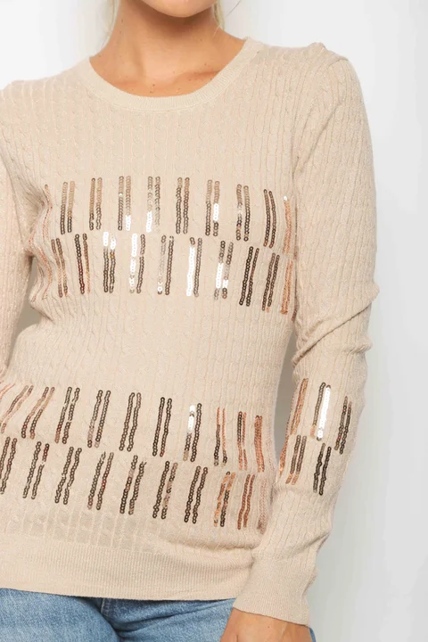 Sweater DINORA Lurex c/ Lentejuelas GU828