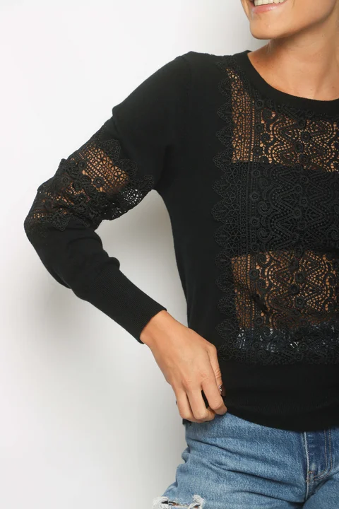 Sweater SASHA Bremer Bordado y Calado GUL655