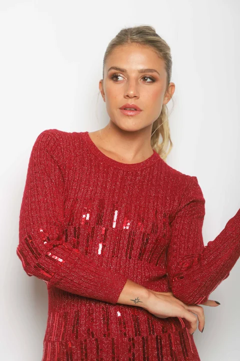 Sweater DINORA Lurex c/ Lentejuelas GU828