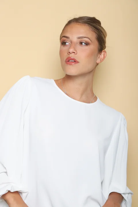 Camisola CHELSEA c/ Manga Larga Ancha Plizada GU0340