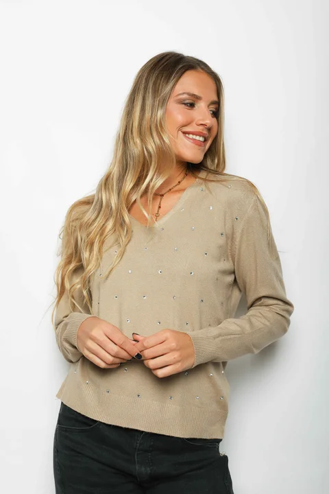 Sweater SENA Bremer c/ Strass GU615