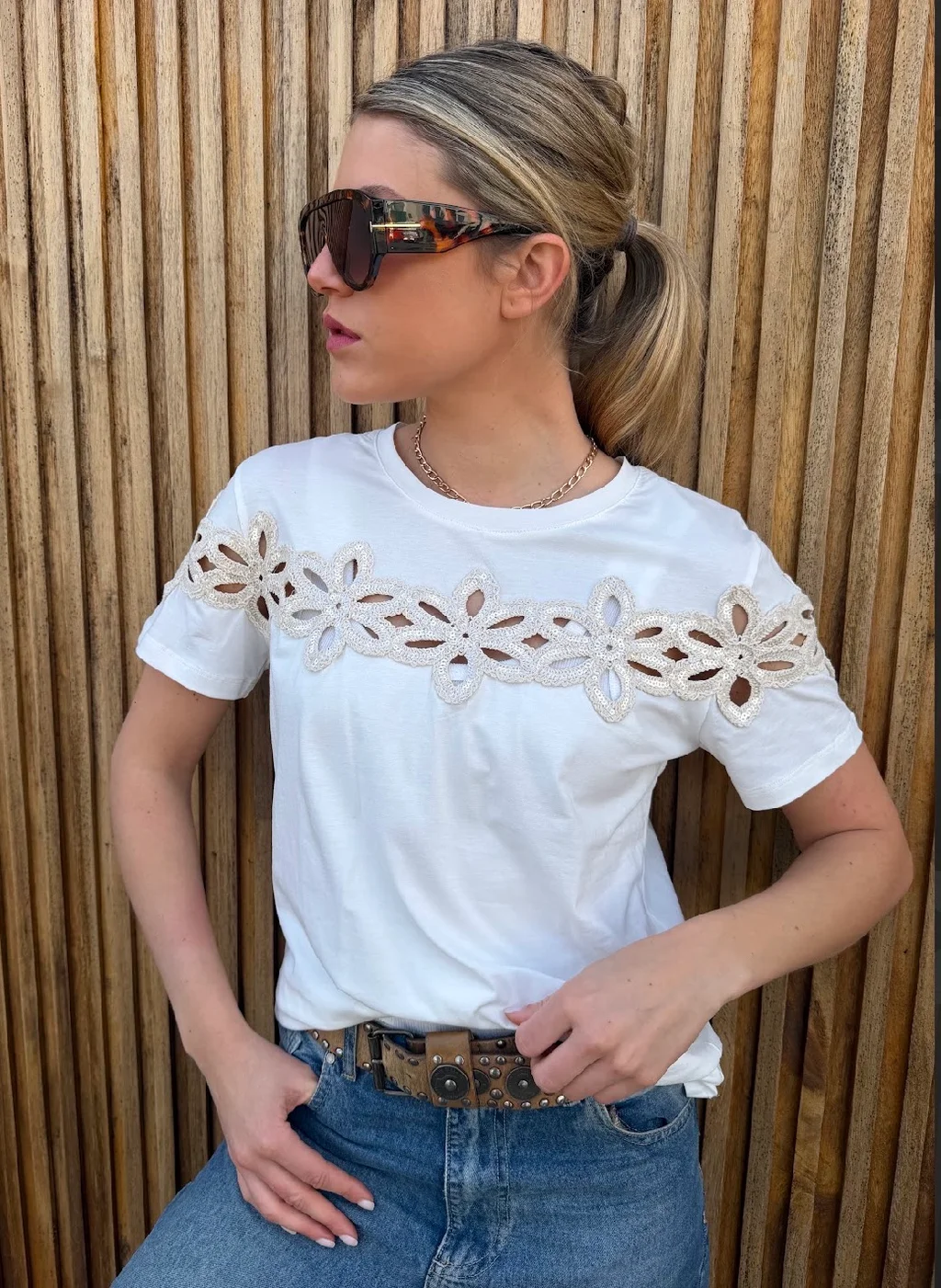 Remera AMARA con Crochet GU6264