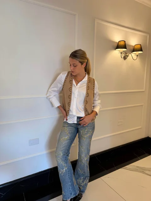 Chaleco RAWSON Gamuza Tachas GU70278