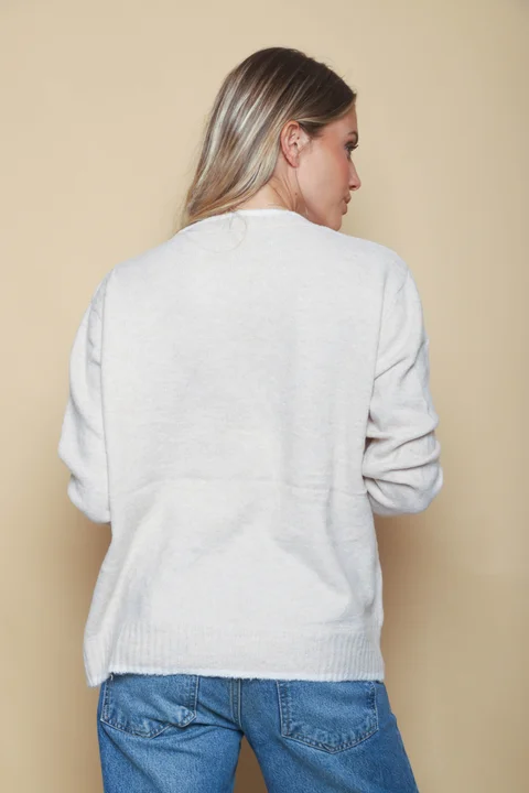 Sweater MARKS Mohair con Piedras GUA138
