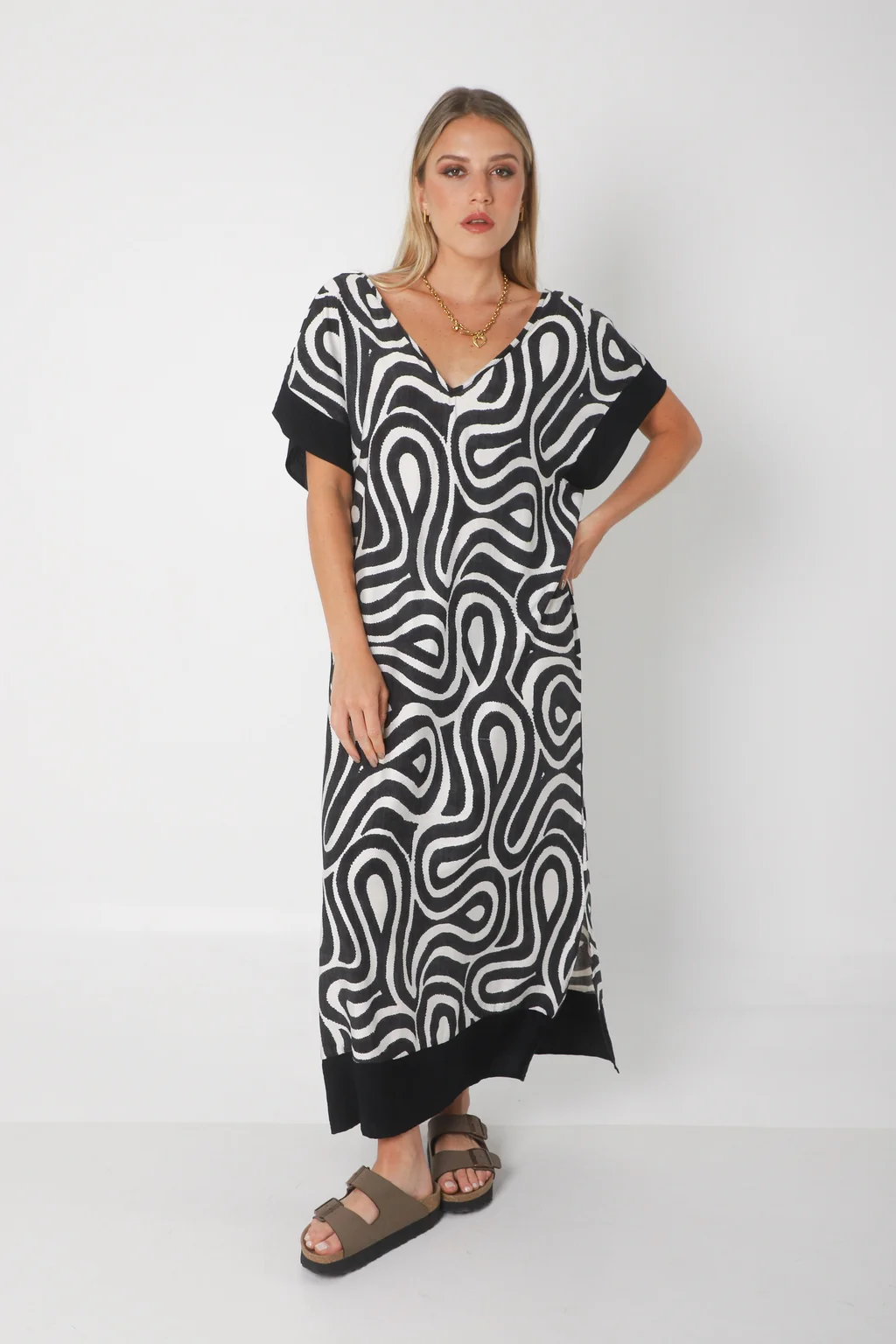 Vestido DOMINIQUE MAREAS LINO GUK70143-1