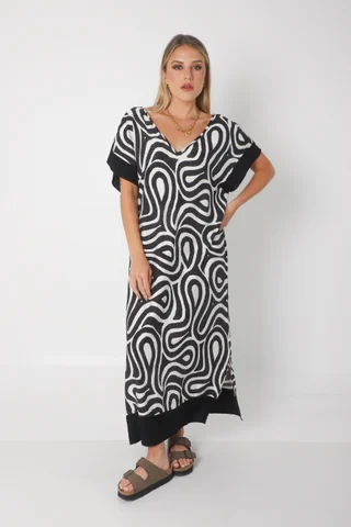 Vestido DOMINIQUE MAREAS LINO GUK70143-1 - Vista 1