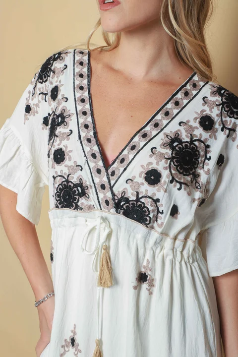 Vestido ZARAGOZA Bordado GU0533