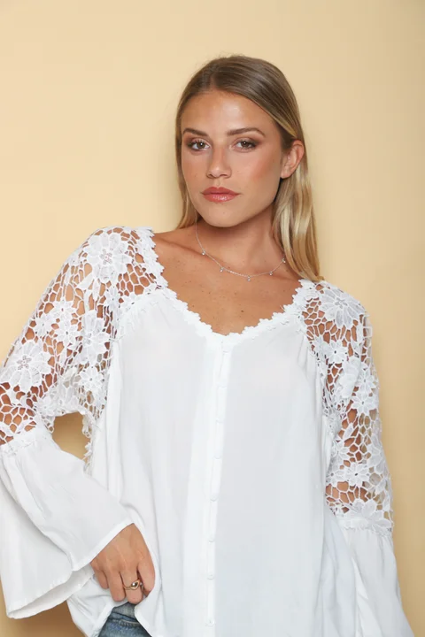  Camisa DESTINY con Guipiur GUK3