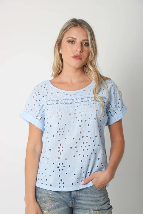 Blusa NADINE Broderie Bordada GUK70203