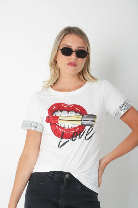 Remera LOVE LABIAL GU15812