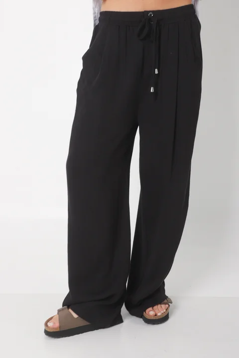 Pantalón MARE de Lino con  Tiras Bolsillos GU0332