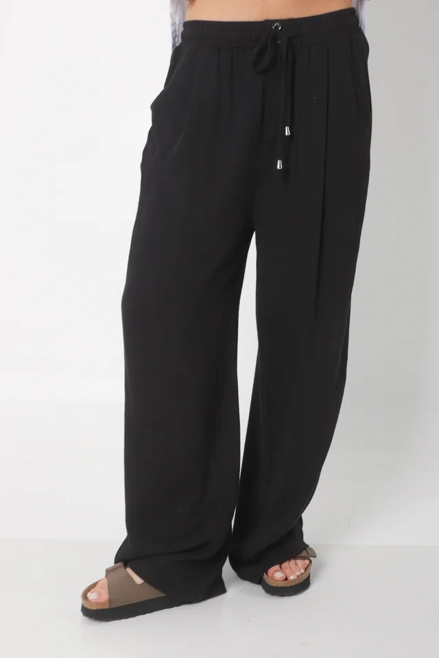 Pantalón MARE de Lino con  Tiras Bolsillos GU0332