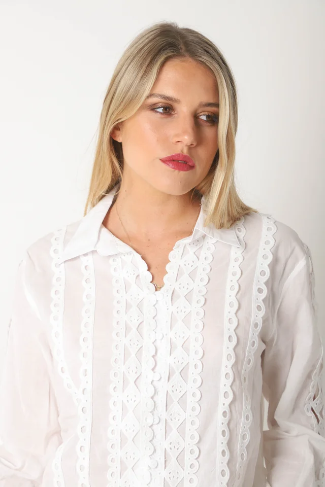 Camisa FRENESI Guardas Guipiur GUK70198 