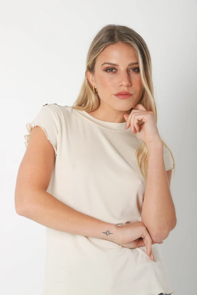 Remera MAKENA morley c/ Botones