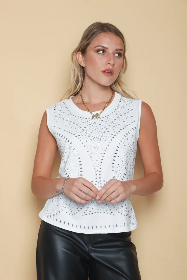 Musculosa Lobby Tachas GUK70135
