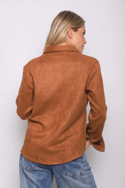 Camisa KARLSON Gamuza Con Calado GU70254