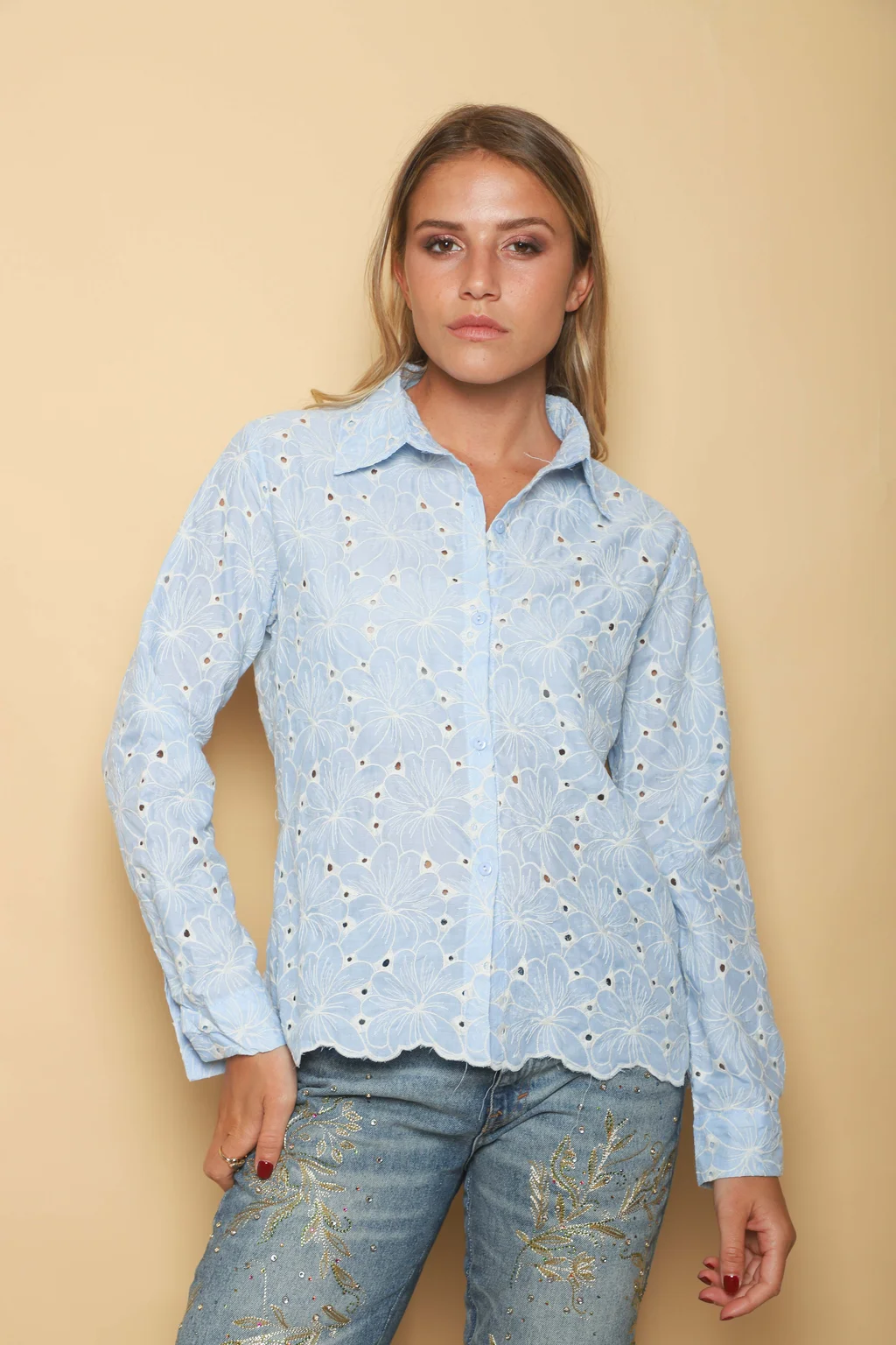 Camisa BALLYS Bordada GU70011